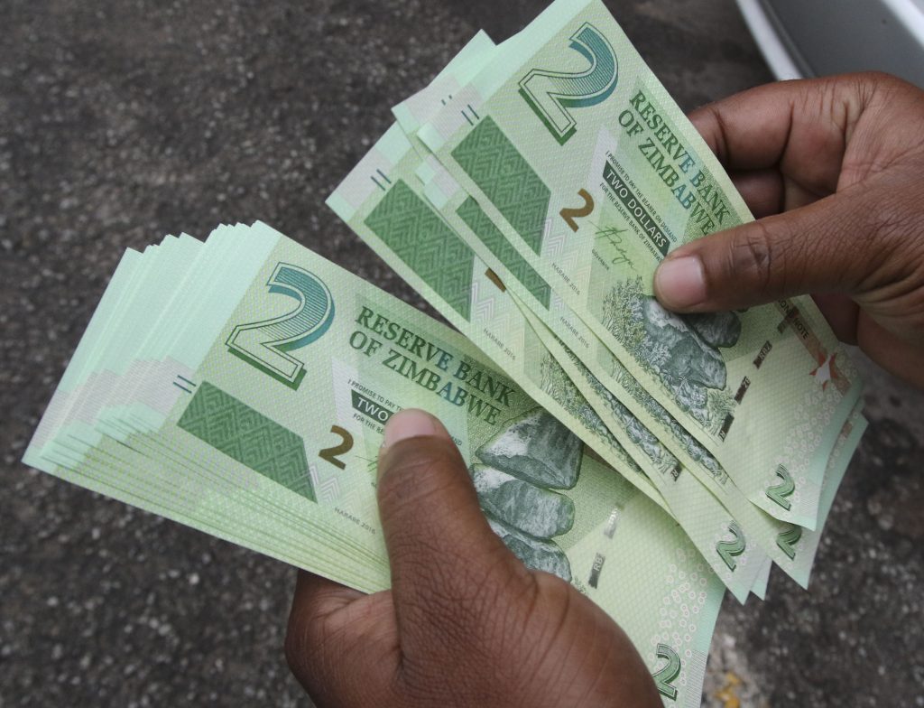 Zimbabwe dollar next month?