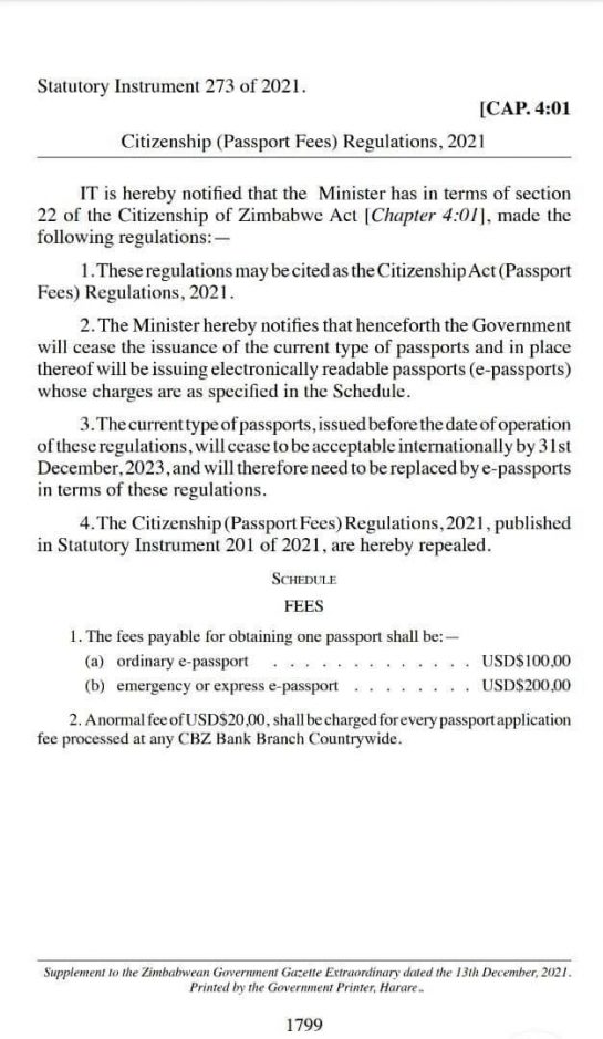 Zimbabwe Phasing Out Current Passport In Two Years The Insider   Epassport Reg 545x939 