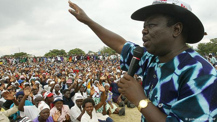 morgan tsvangirai outstretched hand